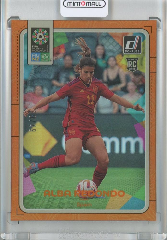 2023 Donruss FIFA Women’s World Cup Soccer trading card Alba Redondo Base Orange #164 serial 39 of 49