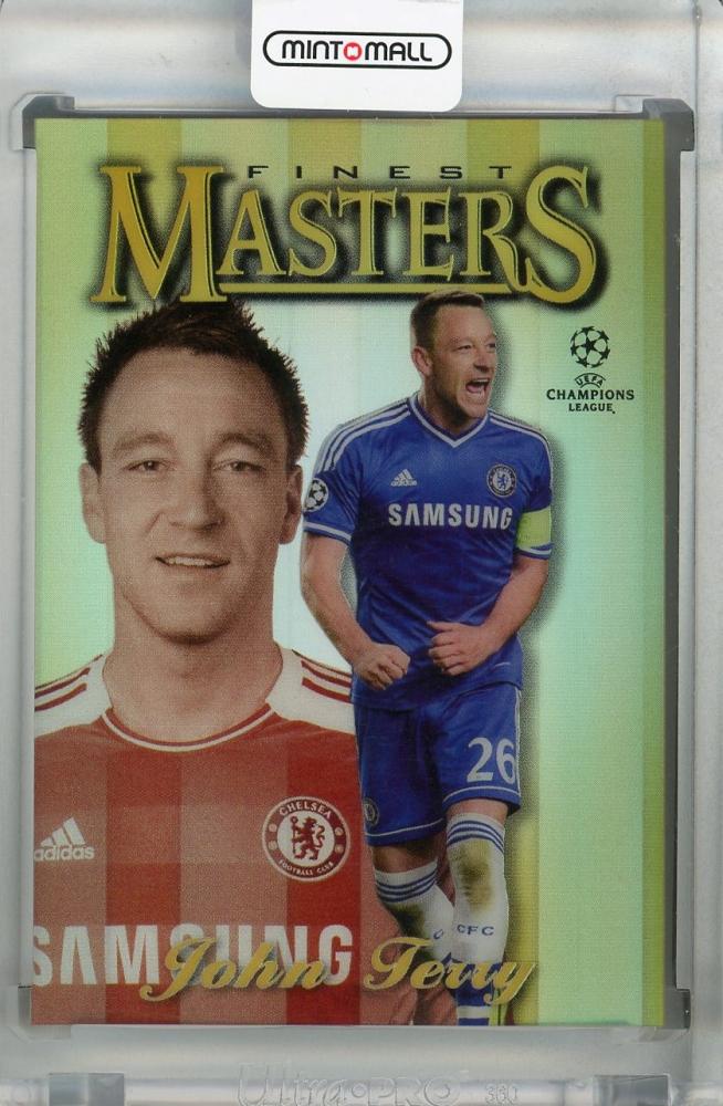 2020-21 Topps Finest UEFA Champions League Chelsea FC John Terry 1997 Topps Finest Masters Gold parallel card 06/50