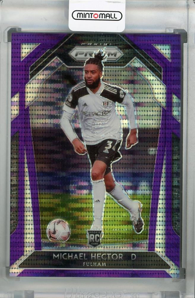 2020-21 Panini Prizm Premier League Breakaway Fulham Michael Hector Base Violet parallel card 25 out of 99