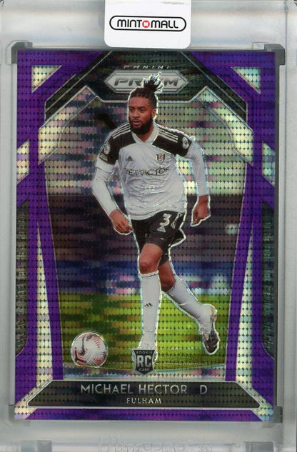 2020-21 Panini Prizm Premier League Breakaway Fulham Michael Hector Base Violet parallel card 25 out of 99