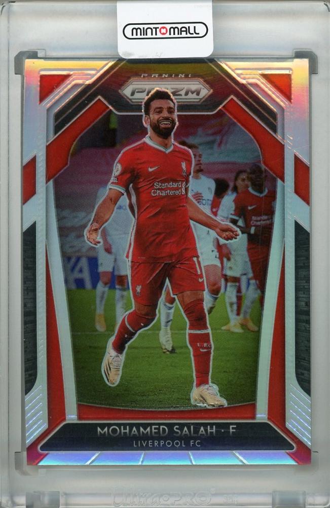 2020-21 Panini Prizm Premier League Liverpool FC Mohamed Salah Base Silver parallel trading card
