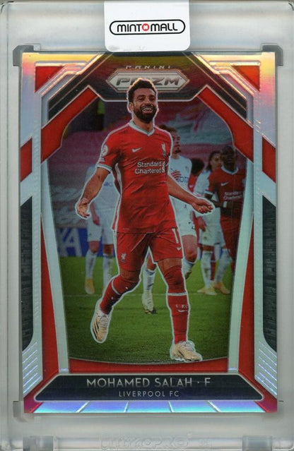 2020-21 Panini Prizm Premier League Liverpool FC Mohamed Salah Base Silver parallel trading card