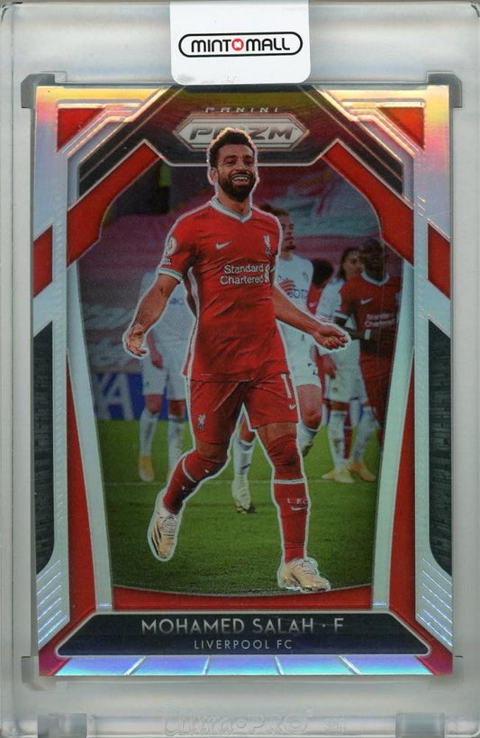 2020-21 Panini Prizm Premier League Liverpool FC Mohamed Salah Base Silver parallel trading card