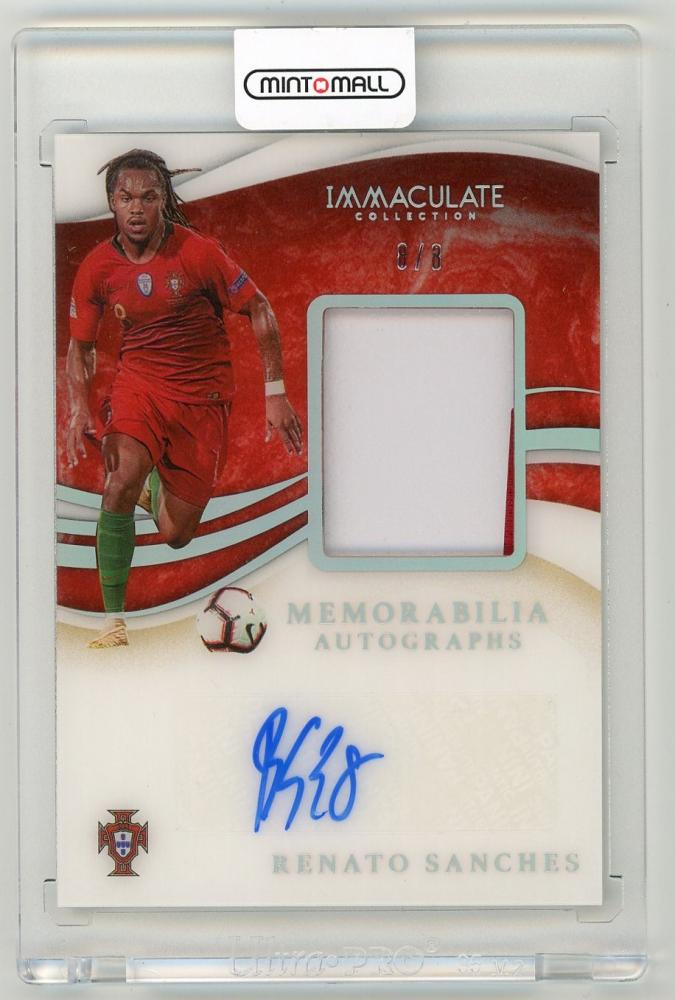 2020 Panini Immaculate Collection Renato Sanches Memorabilia Autograph Card Red FOTL Parallels 8 of 8 Portugal