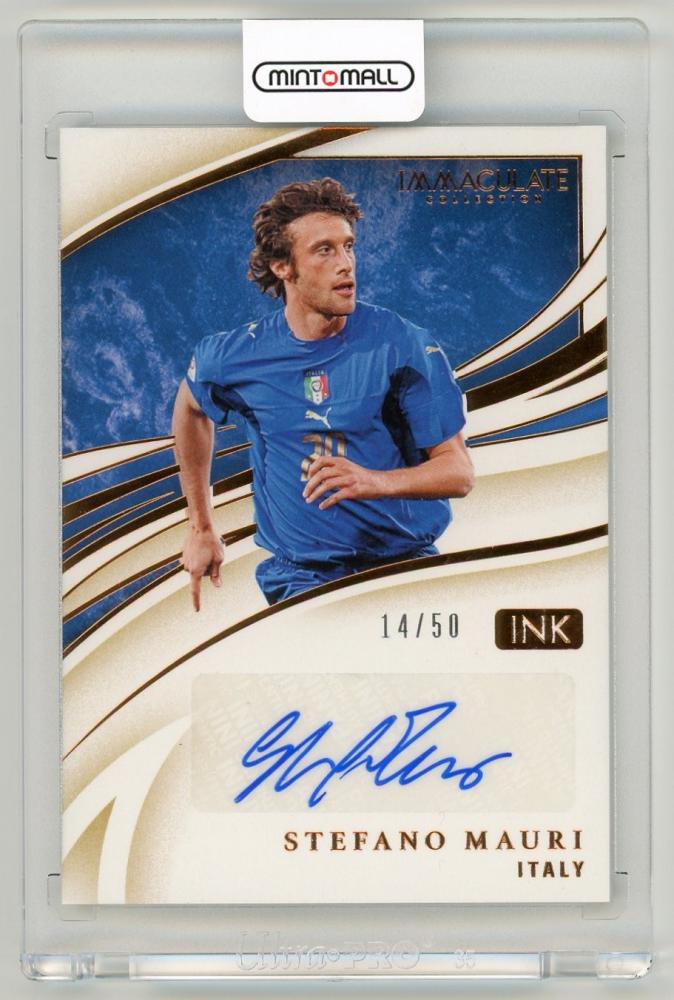 2020 Panini Immaculate Collection Stefano Mauri Ink Bronze Parallels trading card numbered 14 of 50 from Italy