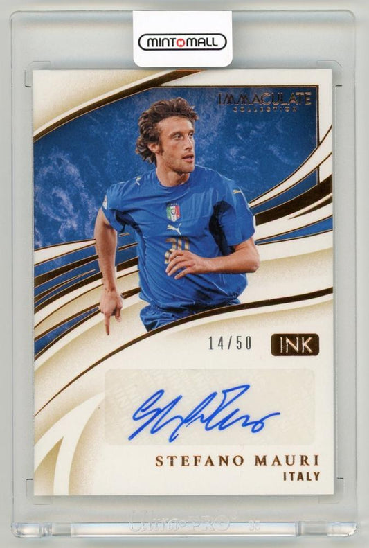 2020 Panini Immaculate Collection Stefano Mauri Ink Bronze Parallels trading card numbered 14 of 50 from Italy