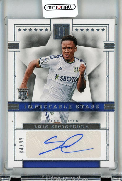 2022-23 Panini Impeccable Premier League Luis Sinisterra Autograph Rookie Card Leeds United #IS-TWO84/99
