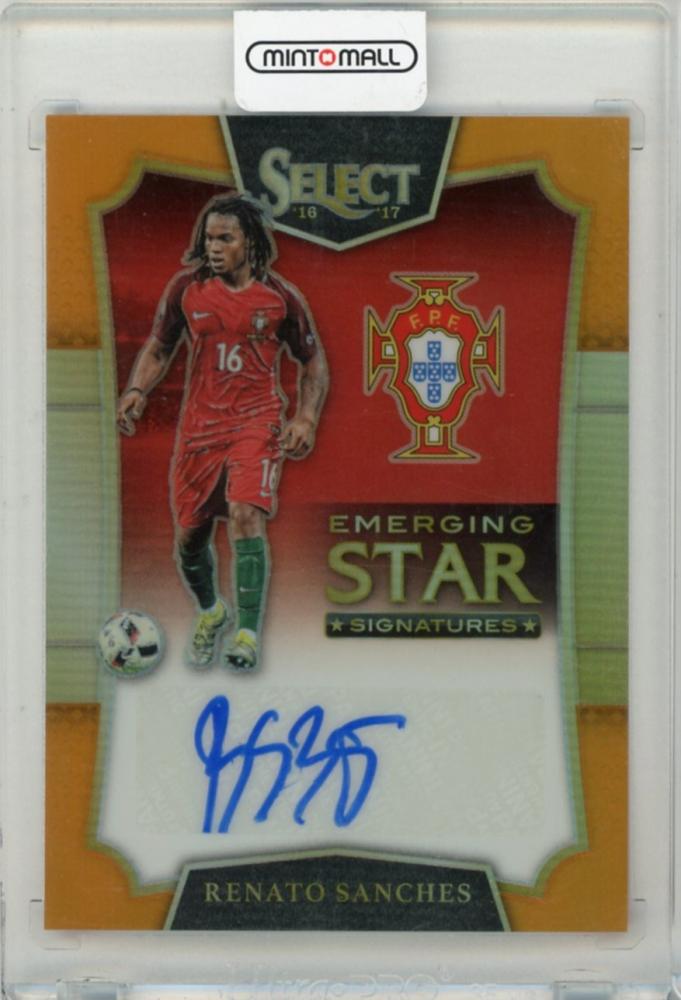 2016-17 Panini Select Renato Sanches Emerging Star Signatures Orange collectible card #875/75