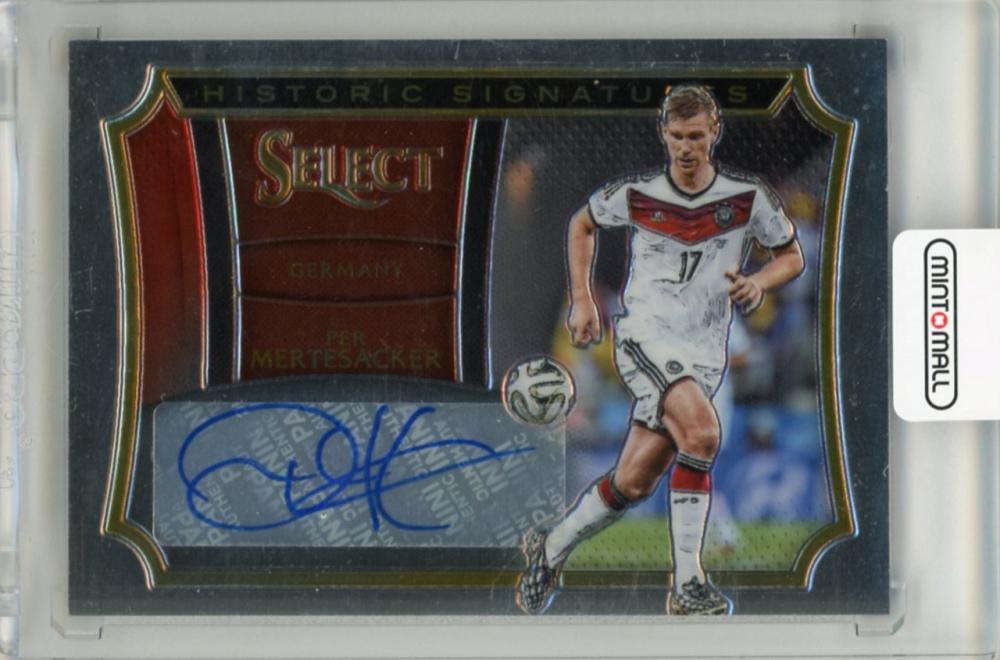 2015-16 PANINI Select Per Mertesacker Historic Signatures #HSPM09/46 collectible football card from Germany