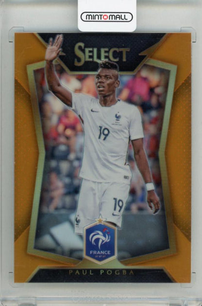 2015-16 PANINI Select Paul Pogba Orange soccer trading card numbered 8129 of 149 in near-mint condition
