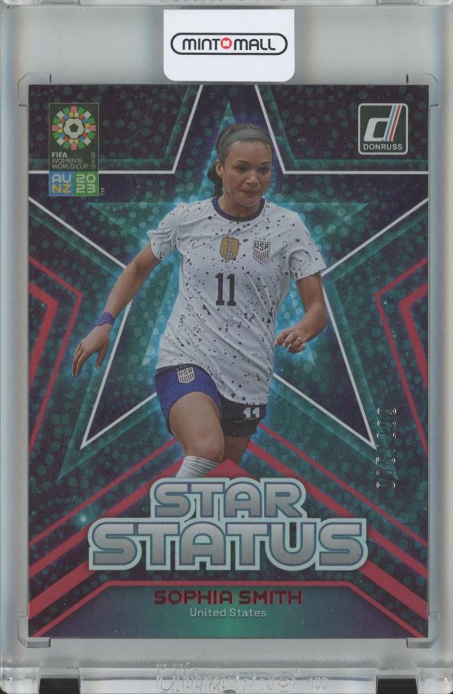 2023 Donruss FIFA Women’s World Cup Sophia Smith Star Status Red soccer card number 5 of 299