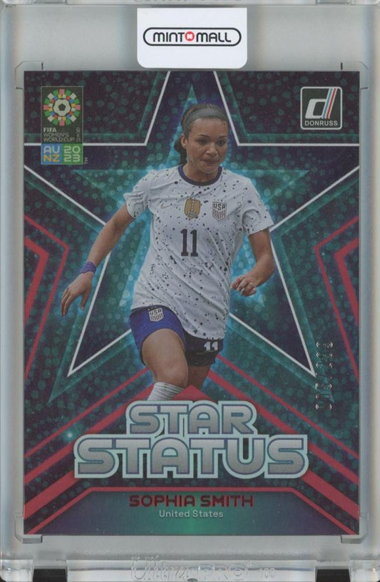 2023 Donruss FIFA Women’s World Cup Sophia Smith Star Status Red soccer card number 5 of 299