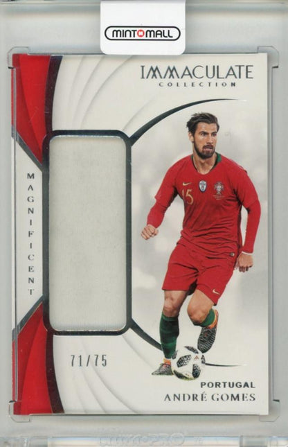 2018-19 PANINI Immaculate Collection Andre Gomes Magnificent Memorabilia card numbered 471 of 75 from Portugal