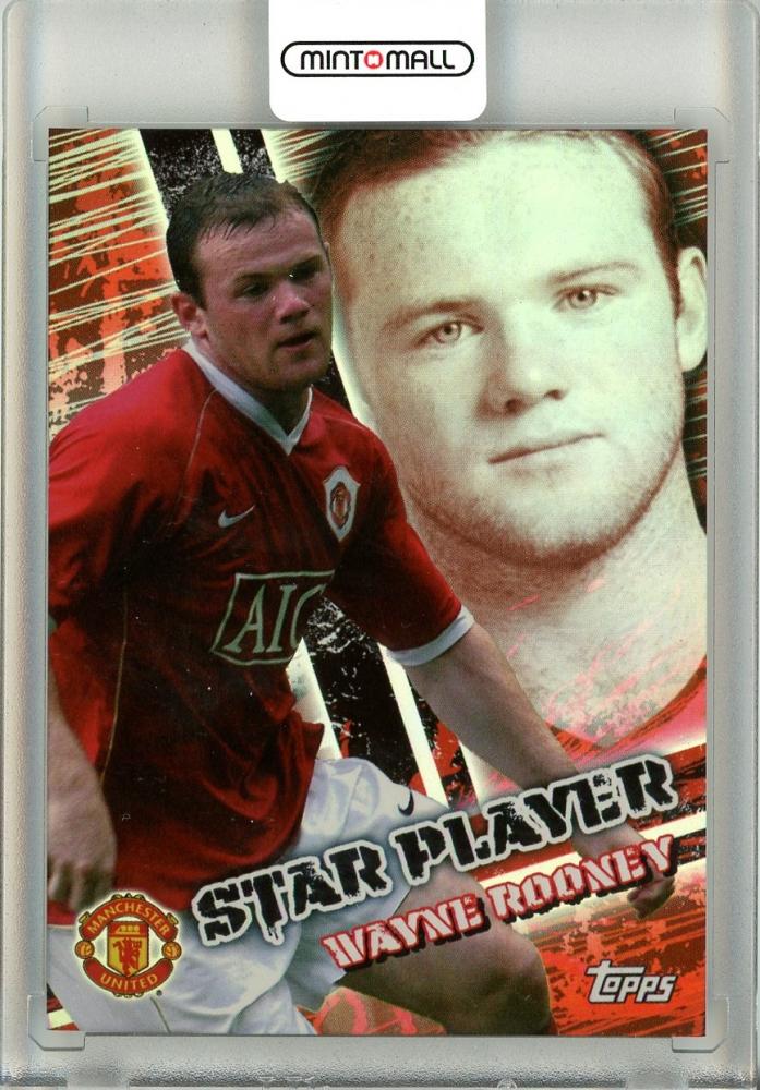 2007 Topps Premier Gold Wayne Rooney Star Player R11 trading card front view
