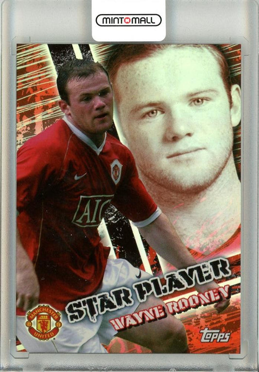 2007 Topps Premier Gold Wayne Rooney Star Player R11 trading card front view