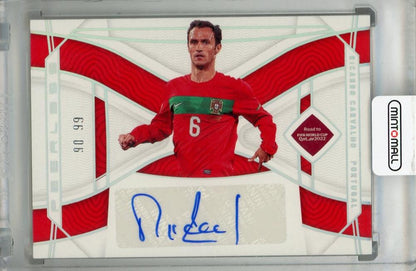 2022 Panini National Treasures FIFA Road to World Cup Portugal Ricardo Carvalho Peerless Signatures card 90 of 99 with minor back stain
