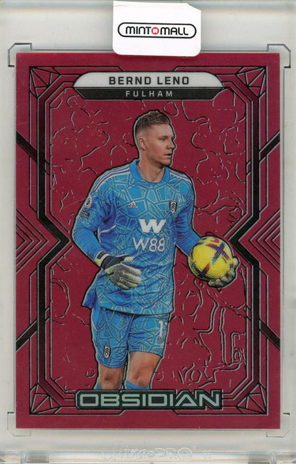 2022-23 Panini Obsidian Soccer trading card of Bernd Leno numbered 09 out of 10