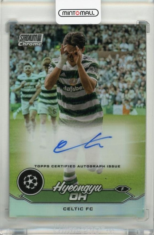 2023-24 Topps Stadium Club Chrome UEFA Champions League Hyeongyu Oh Chrome Autographs card #CAHO