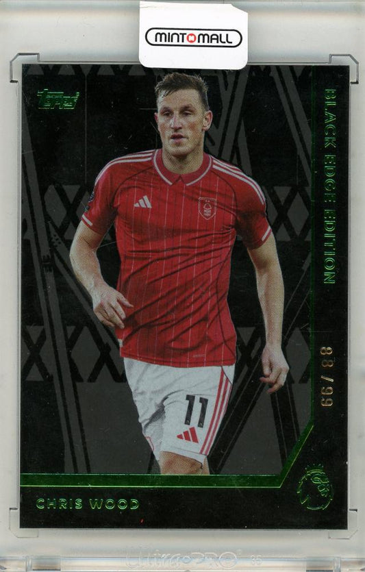 2025-26 TOPPS English Premier League Chris Wood trading card serial number 88 of 99