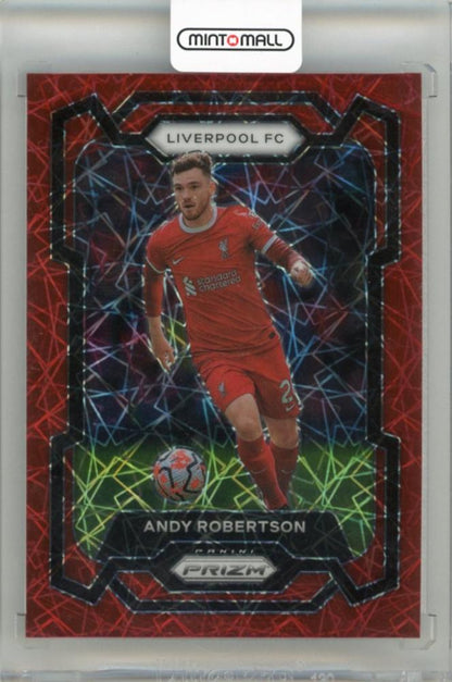 2023-24 PANINI Prizm Andy Robertson Liverpool FC Red Lazer serial #8029/49 trading card