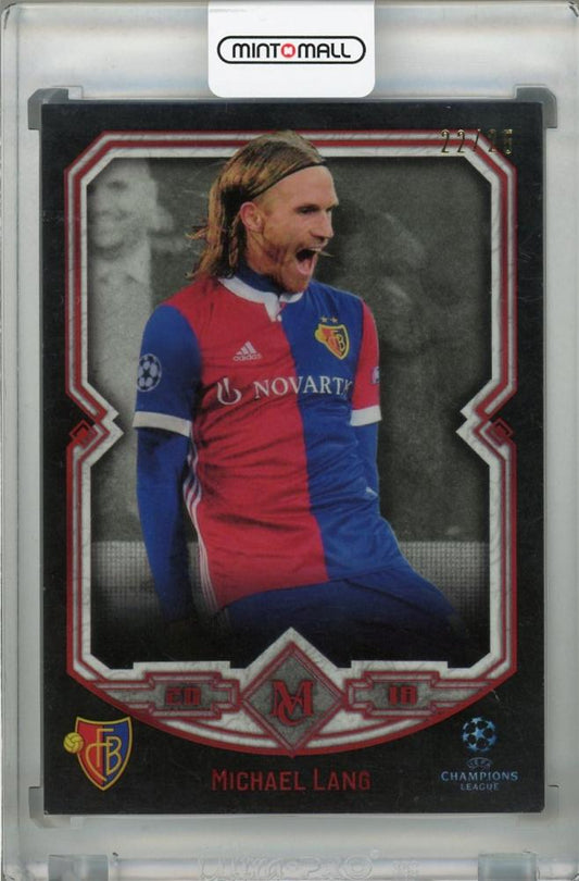 2017-18 Topps Museum Collection UEFA Champions League Michael Lang FC Basel 1893 Ruby parallel trading card serial 22/25