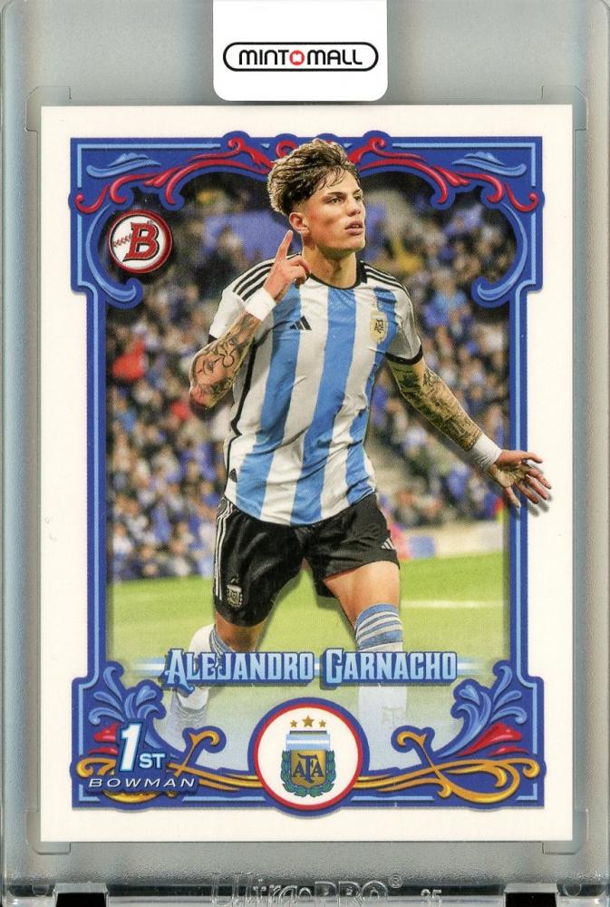 2023 Topps Team Set Argentina Fileteado Premium Alejandro Garnacho Base collectible trading card