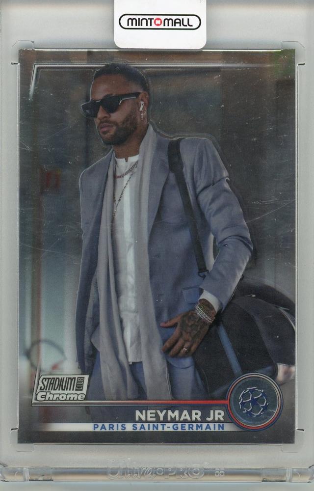 2023 TOPPS Stadium Club Chrome Neymar Jr #69 trading card featuring Paris Saint-Germain player Neymar Jr
