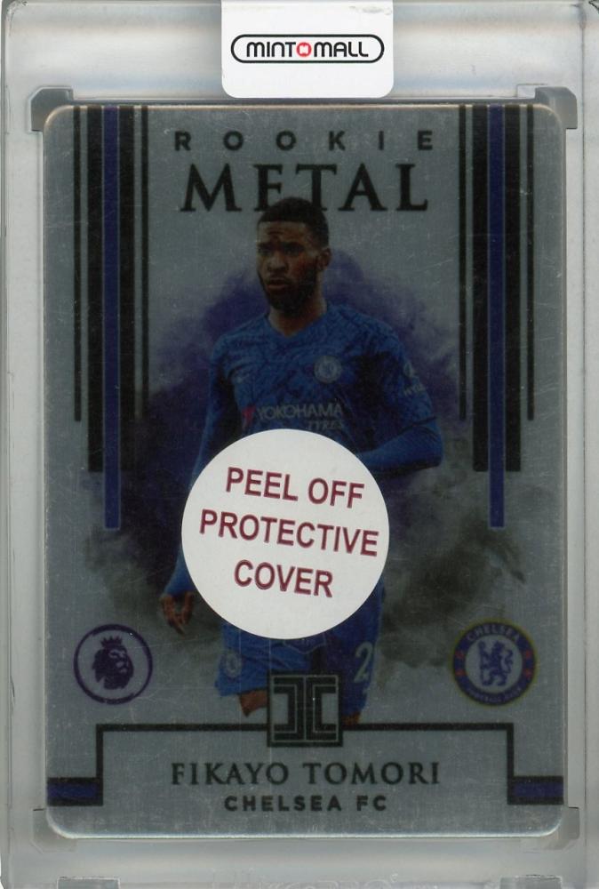 2019-20 Panini Impeccable Premier League Chelsea FC Fikayo Tomori rookie metal card serial number 26 of 50