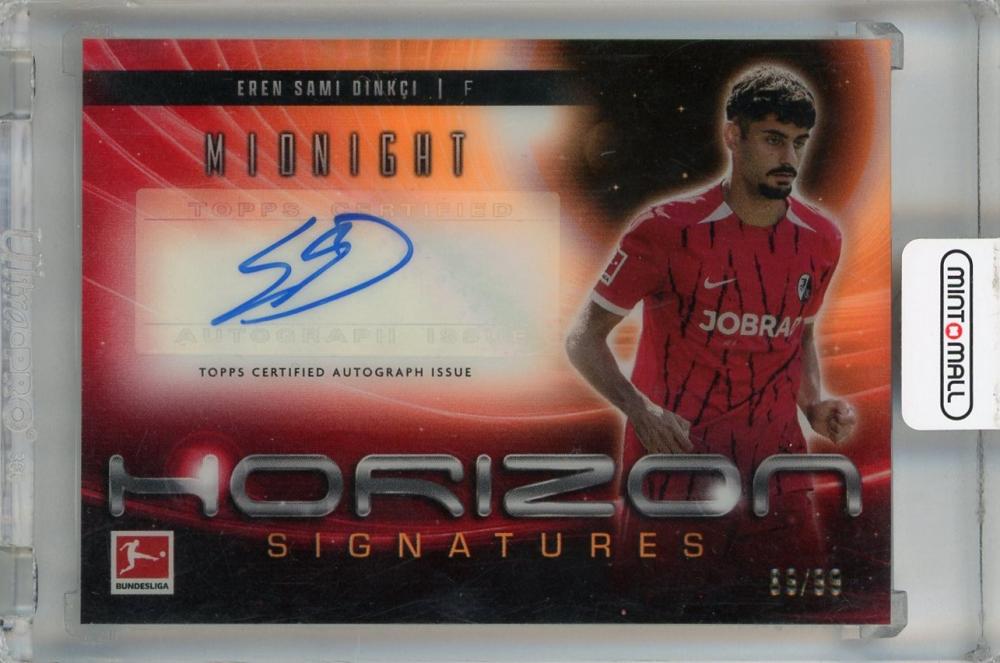 2024-25 Topps Midnight Bundesliga Eren Sami Dinkci Horizon Signatures Twilight auto card #HS-ED