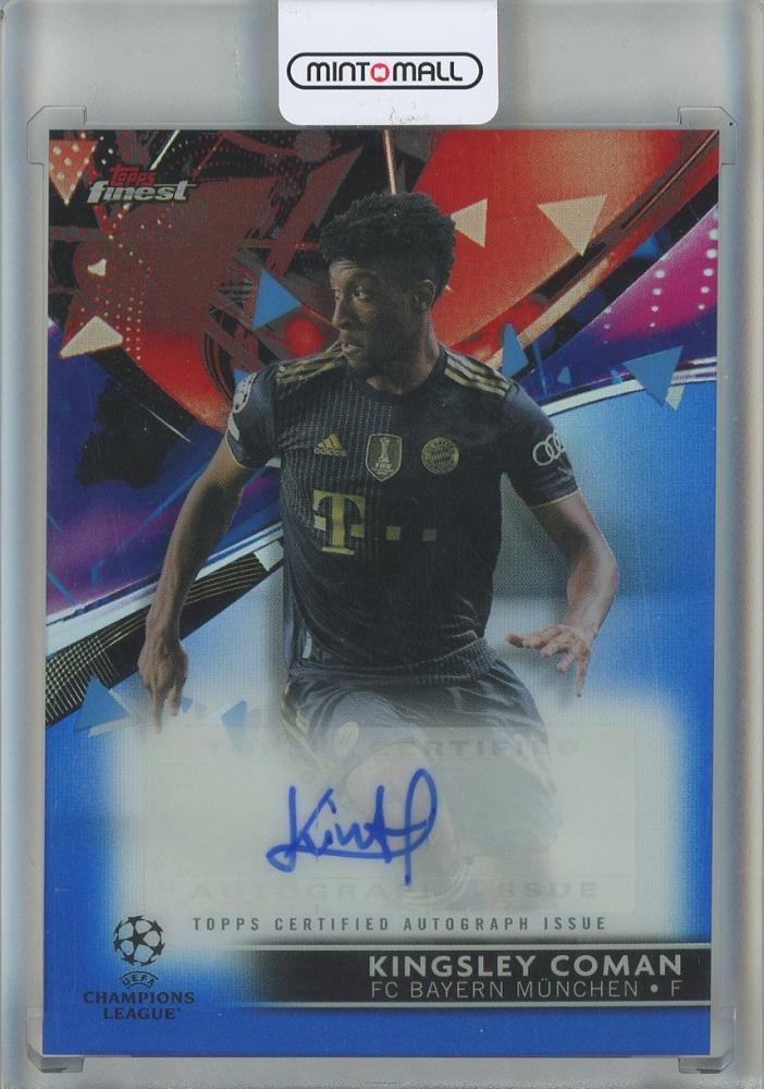 2021-22 Topps Finest UCC Kingsley Coman Auto trading card FC Bayern Munchen #BA-KC004/150