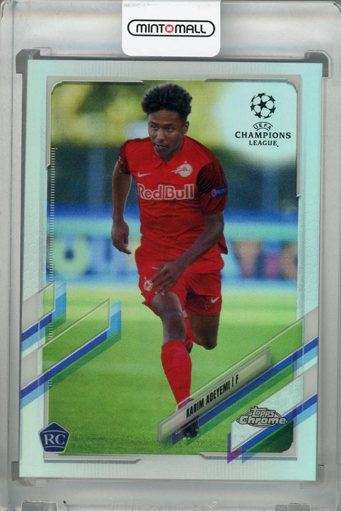 2020-21 Topps Chrome UEFA Champions League FC Salzburg Karim Adeyemi Base Refractor rookie card Parallel Version