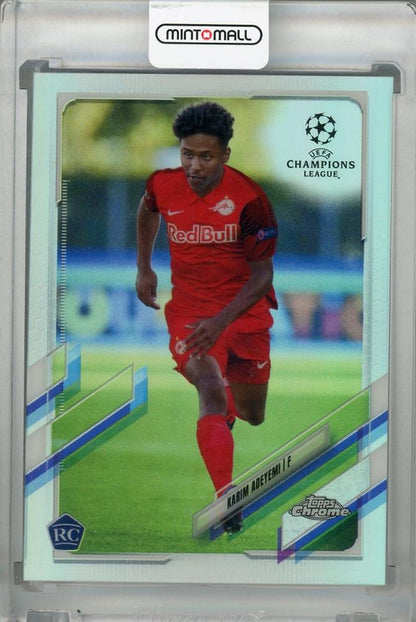 2020-21 Topps Chrome UEFA Champions League FC Salzburg Karim Adeyemi Base Refractor rookie card Parallel Version