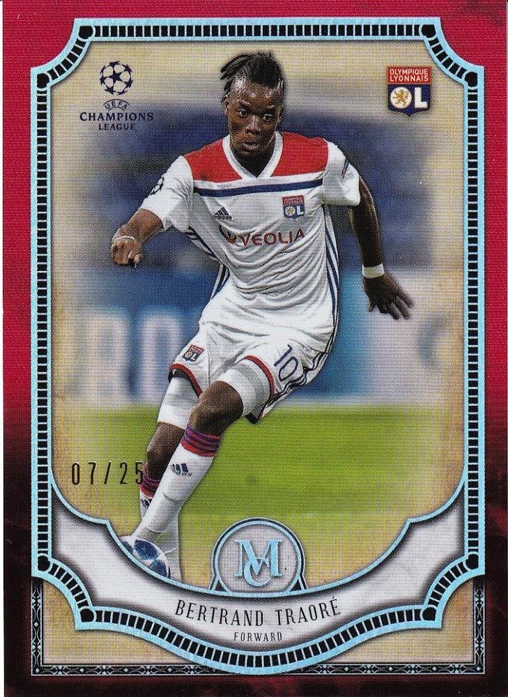 2018-19 Topps Museum Collection UEFA Champions League Bertrand Traore Olympique Lyonnais Ruby Parallel card 07 of 25