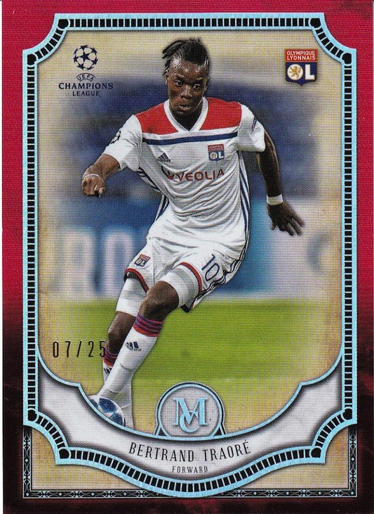 2018-19 Topps Museum Collection UEFA Champions League Bertrand Traore Olympique Lyonnais Ruby Parallel card 07 of 25