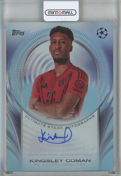 2024-25 Topps UEFA Club Competitions Kingsley Coman Autograph Ultimate Stage FC Bayern Munchen trading card