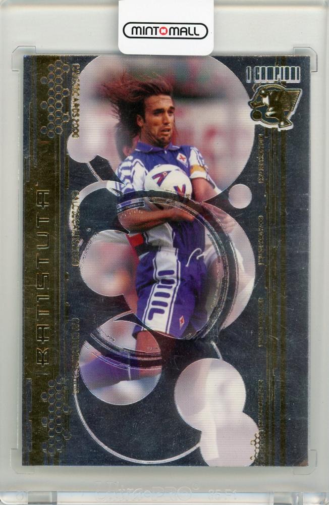 1999-00 Panini Calcio football sticker featuring Gabriel Batistuta from Fiorentina I Campioni series