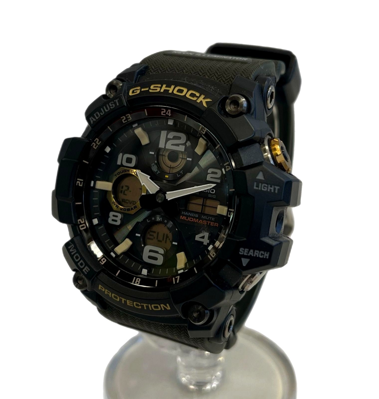 G-Shock Casio MUDMASTER GWG-100 solar-powered black and green men's wristwatch, Japan import