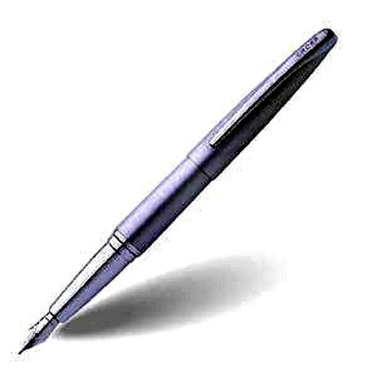 Cross ATX fountain pen with matte chrome silver finish and black ink, brand new Japan import