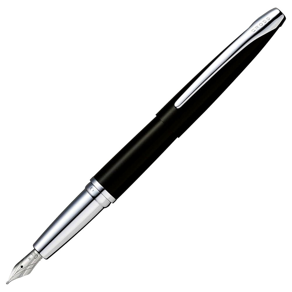 Cross F Fine Point Fountain Pen Model ATX 886-3F Ballpoint Black Finish