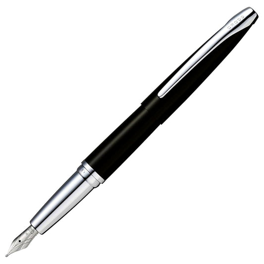 Cross F Fine Point Fountain Pen Model ATX 886-3F with black finish and fine nib