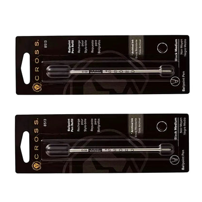 Cross Refill Pen Refills Pack of 6 Black Medium (8513) for Ballpoint Pens — Japan Import