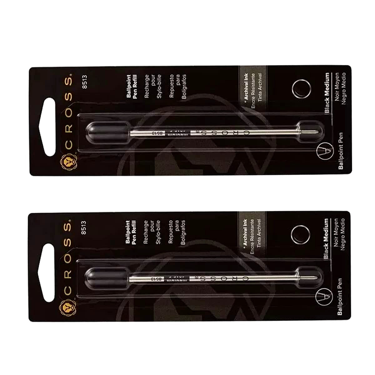 Cross Replacement Ink Refills Set of 6 Black M Model 8513 — Japan Import
