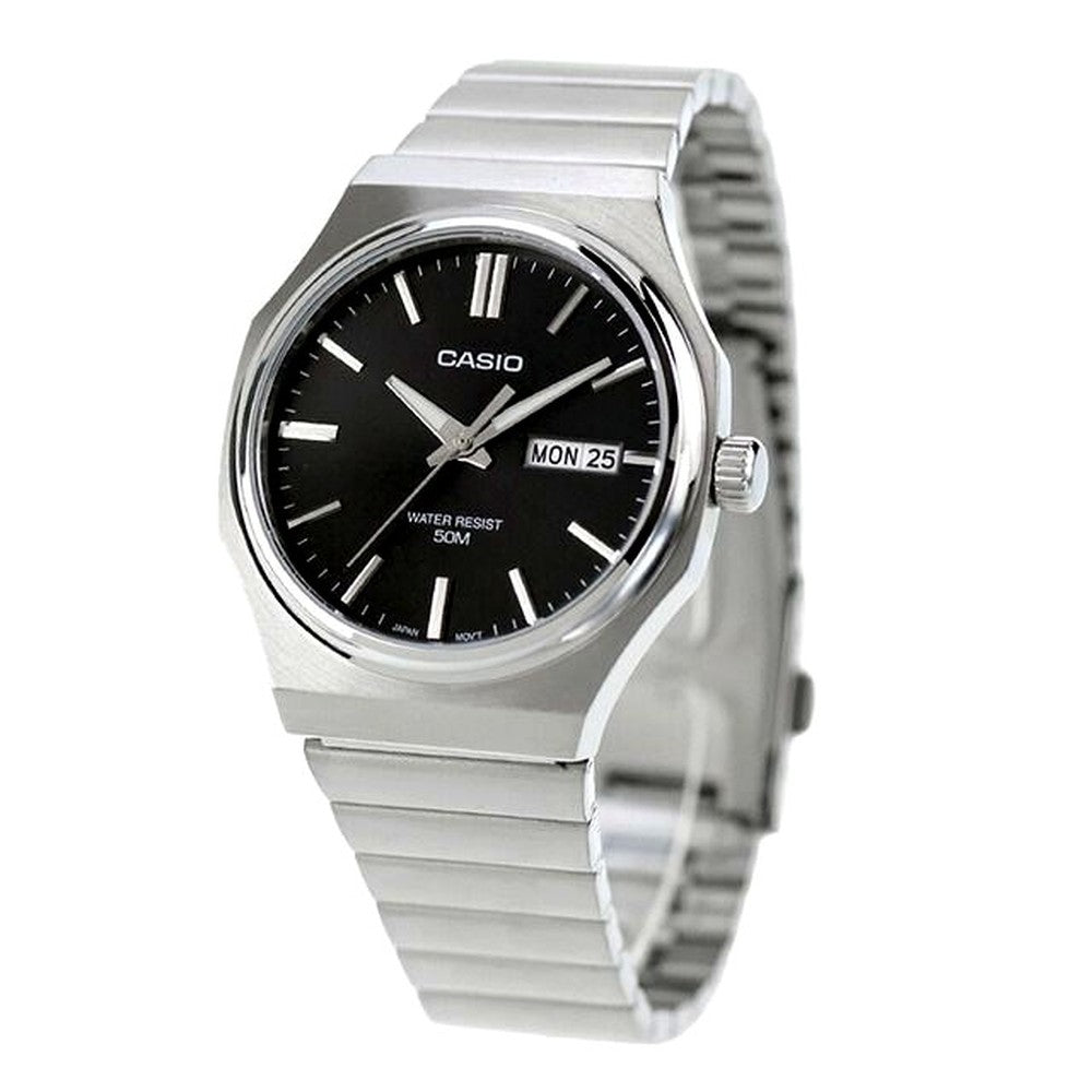 Casio Standard MTP-E735D-1AVDF Men's Watch Quartz Analog Steel Band — Japan Import