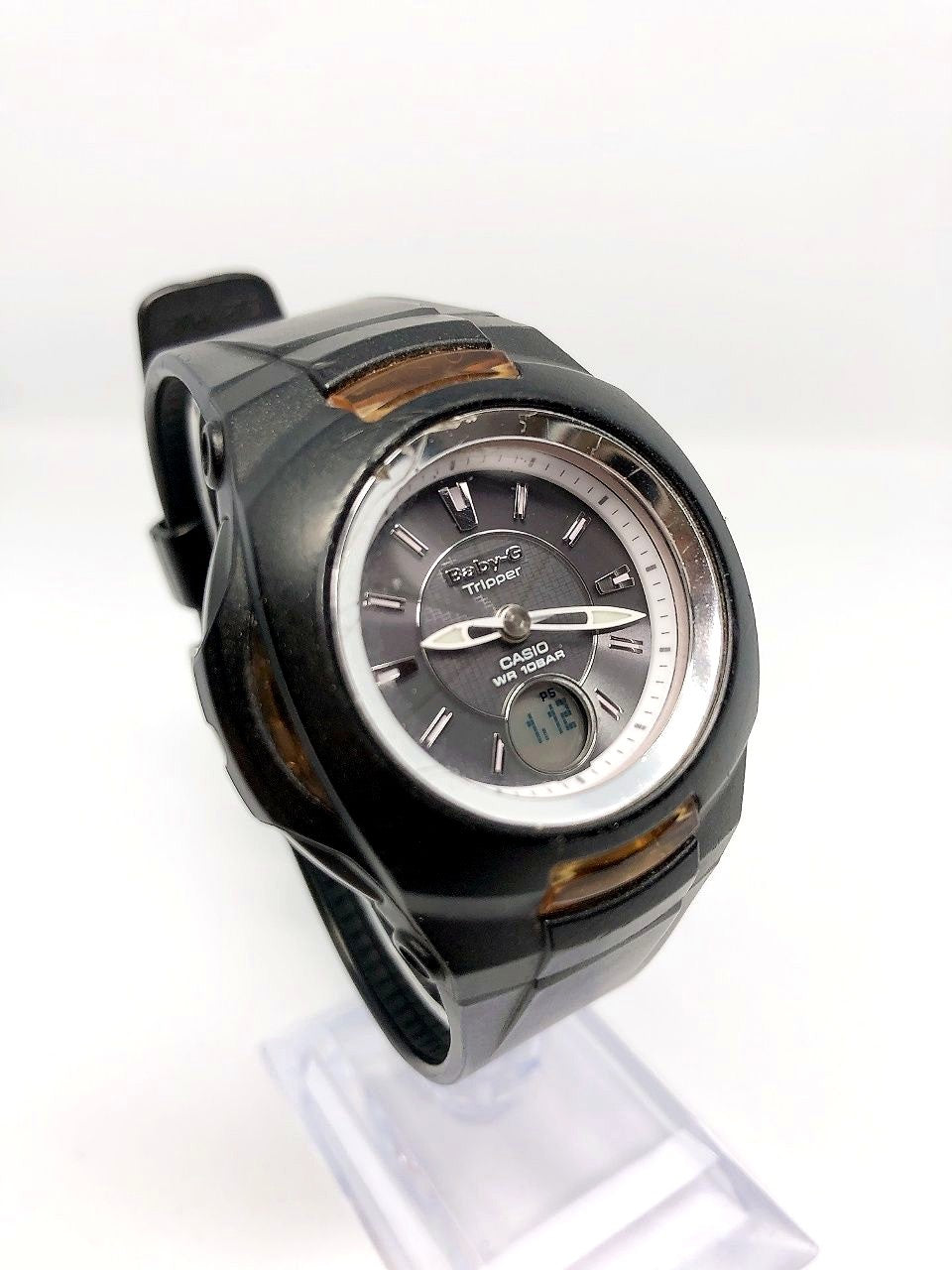 Casio Baby-G Tripper BGT-200J Radio Wave Solar Watch Gray Dial Unisex Works