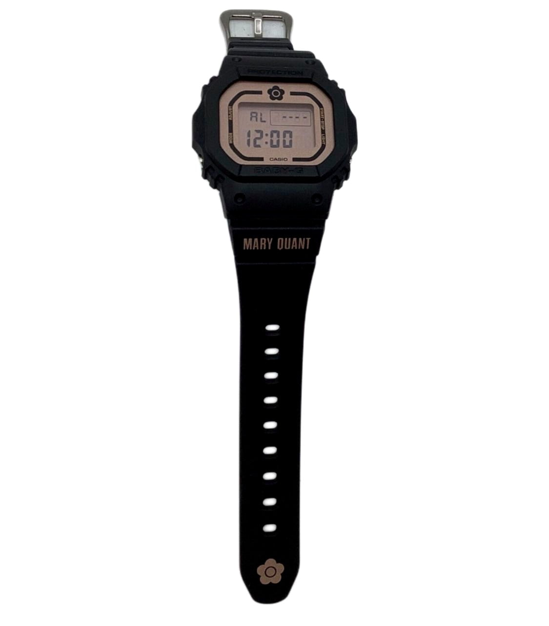 Casio Baby G3 BGD-565SC watch with black rubber band and black dial front view