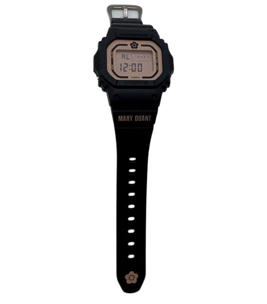 Casio Baby G3 BGD-565SC watch with black rubber band and black dial front view