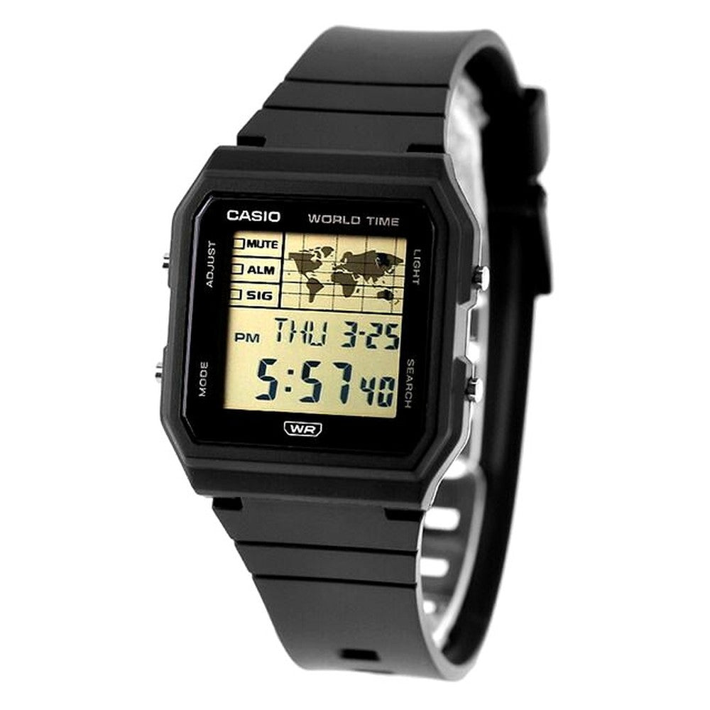 Casio Chibi Classic LF-30W-1ADF digital watch with black dial and black resin band