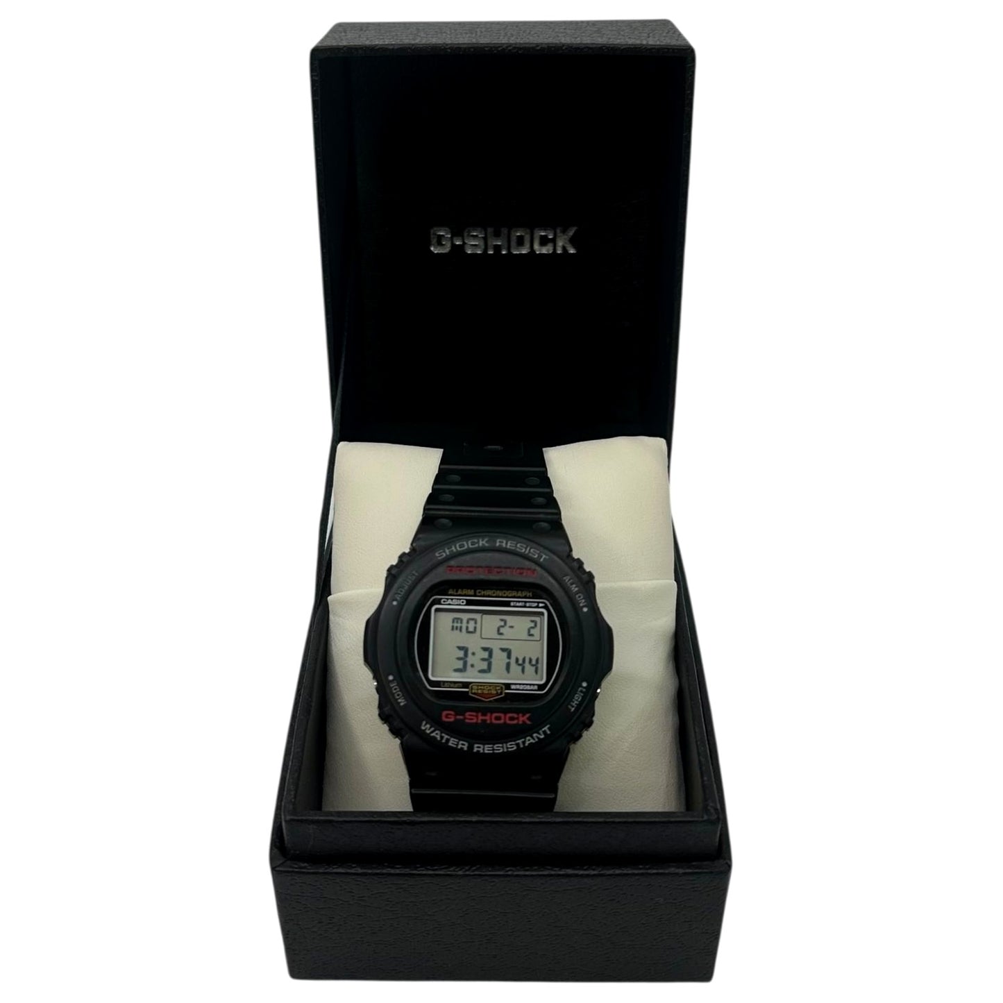 Casio G-Shock DW-5750E black and red digital watch with box