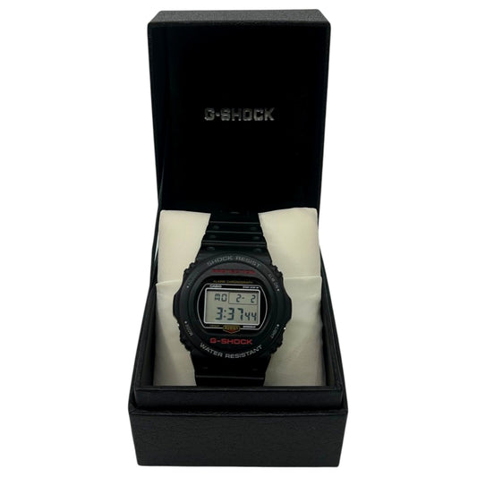 Casio G-Shock DW-5750E black and red digital watch with box