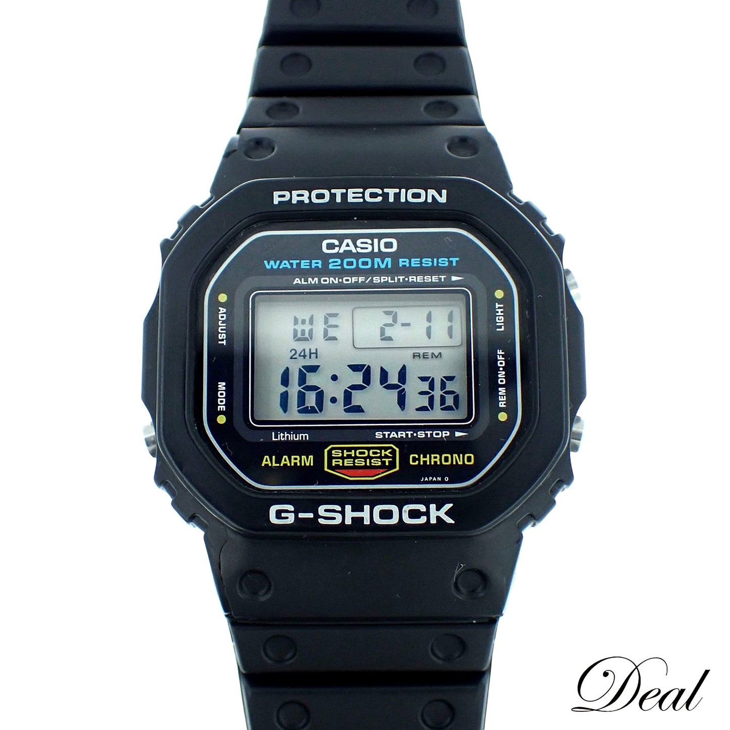 Casio G-Shock Speed Model DW-5600 men's digital watch with black resin case and strap